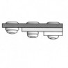 Rivet Alu/Acier Tête ronde plate 4,8x11,0 Gesipa(Par 500)