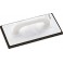 Taloche en plastique en mousse rigide, complète avec garniture, Dimensions : 280 x 140 mm, Modèle Caoutchouc cellulaire