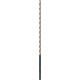Foret hélicoïdal extra-long, queue cylindrique, DIN 1869, type TF, en acier à coupe rapide, fini brillant, Ø h8 : 10,00 mm, Long. totale 430 mm