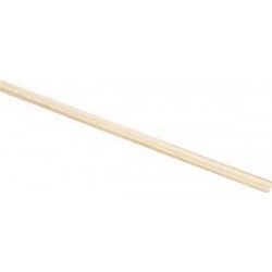 Manche à balai tête ronde bois Ø24x1400mm 1 PCS