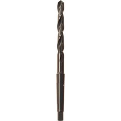 Foret hélicoïdal avec cône morse, en acier à coupe rapide, type N, DIN 345, laminé, surface sans revêtement, Ø h8 : 10,50 mm, Long. totale 168 mm