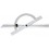 Rapporteur d'angle, réglable et coulissant en Long., Arc gradué : 300 mm, Long. des branches 600 mm