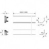 Goulotte LED H capuchon 2er Set
