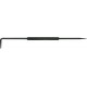 Pointe à tracer, brunie, avec une pointe au chrome-vanadium droite et une courbée à 90°, Long. : 250 mm