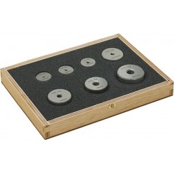 Jeu de bagues-calibres de filetage « entre », Quantité : 7 pièces, Composition du jeu M3 M4 M5 M6 M8 M10 M12