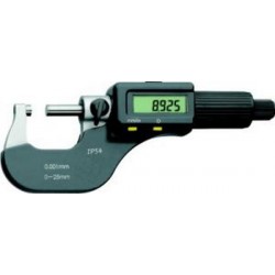 Micromètre numérique, Plage de mesure : 75-100 mm, Ø de la touche mobile 6,5 mm, Pas de la broche 0,5 mm, Lecture : 0,001/0,00005 mm/inch