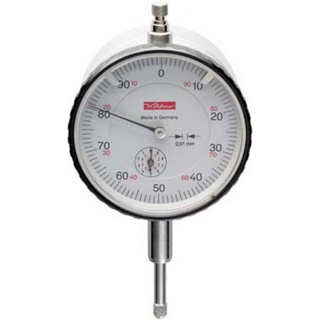 Comparateur à aimant, Ø extérieur : 58 mm, Lecture 0,01 mm, Plage de mesure 10 mm, 1 tour d'aiguille : 1,0 mm, Type : Aimant M2T