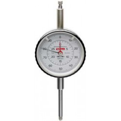 Comparateur à grande capacité de mesure, boîtier en laiton, protégé contre les chocs, Ø extérieur : 58 mm, Lecture 0,01 mm, Plage de mesure 30 mm
