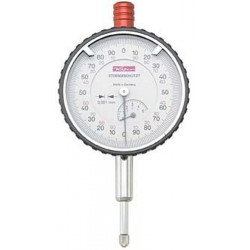 Comparateur avec lecture au 1/1000 de mm, Ø extérieur : 40 mm, Lecture 0,001 mm, Plage de mesure 1 mm, 1 tour d'aiguille : 0,2 mm
