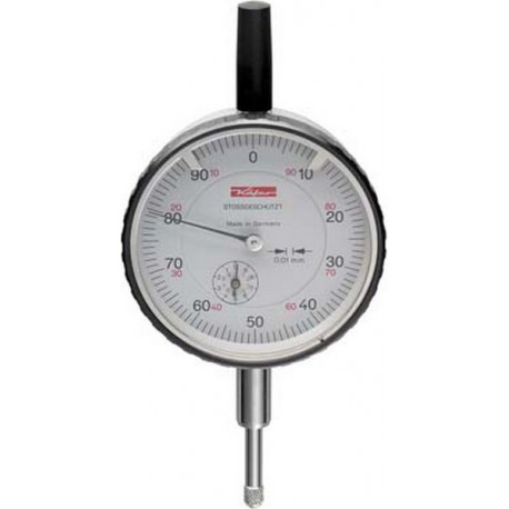 Comparateur de précision, protégé contre les chocs, type M 2 S, Ø extérieur : 58 mm, Lecture 0,01 mm, Plage de mesure 10 mm, 1 tour d'aiguille : 1,0 mm