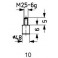 Touche de mesure acier type 10/ 4.8mm KÄFER 1 PCS