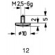 Touche de mesure acier type 12/10,0mm KÄFER 1 PCS