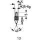 Touche de mesure acier type 13/45° KÄFER 1 PCS