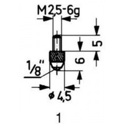 Touche de mesure carbure type 1/Standard KÄFER 1 PCS
