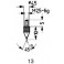 Embout de mesure, en carbure, Modèle : pointu, 45°
