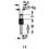 Embout de mesure, en carbure, Modèle : cylindrique Goupille Ø 1,5 mm