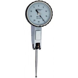 Comparateur à palpeur orientable, Käfer, Ø de la bague extérieure : 40 mm, Lecture 0,020 mm, Plage de mesure 2,0 mm, Graduation du cadran : 0-100-0
