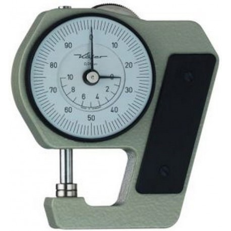 Contrôleur d'Épaisseur : de poche, Plage de mesure : 0-10 mm, Profondeur d'étrier 18 mm, Lecture 0,01 mm, Type : J 15