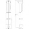Bloc porte  Nr. 90 /2 argent