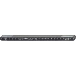 Mètre pliant en aluminium, Long. : 2 m, Larg. : 14 mm, Nombre d'éléments 10
