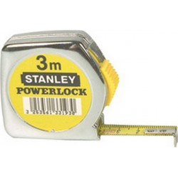Mètre-ruban de poche Powerlock, dans boîtier en métal, Long. : 3 m, Larg. : du ruban 12,7 mm