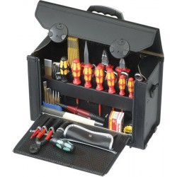 Trousse à outils TOP-LINE, verrouillable par 2 serrures à crans, Dimensions intérieures : 415 x 165 x 275 mm, Volume environ 19 l, Poids 3500 g