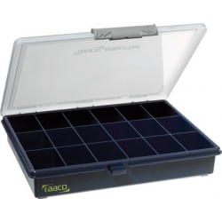 Casier de rangement Assorter, Dimensions : 43 x 240 x 195 mm, Quantité Embouts 18