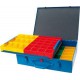 Casier de rangement en métal à 48 boîtes en plastique interchangeables, Dimensions : 440 x 330 x 100 mm