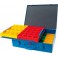 Casier de rangement en métal à 48 boîtes en plastique interchangeables, Dimensions : 440 x 330 x 100 mm