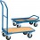 Chariot en tube d'acier avec arceau rabattable, Capacité : 250 kg, Dimensions 995 x 620 x 965 mm, Plateau 900 x 600 mm, Ø de roue : 160 mm, Poids : 25 kg