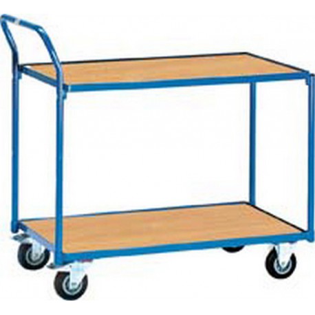 Chariots de transport légers, Capacité : 250 kg, Dimensions 1130 x 609 x 1030 mm, Plateau 1000 x 600 mm, Ø de roue : 125 mm, Poids : 37 kg