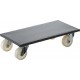 Rouleur multi-usage, Capacité : 350 kg, Larg. : de plaque 500 x 600 mm, Encombrement en hauteur 165 mm, Ø de roue : 125 mm, Modèle de roue en caoutchouc