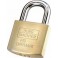 Cadenas en laiton « Diamant », Taille : 50, Epaisseur de l'étrier 9 mm, Hauteur intérieure de l'étrier 28 mm