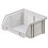 Bacs à bec, empilables, en polystyrène incassable, Taille : 5, Dimensions 85/65 x 105 x 45 mm, Couleur gris
