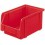 Bacs à bec, empilables, en polystyrène incassable, Taille : 3, Dimensions 230/200 x 140 x 130 mm, Couleur rouge