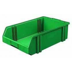 Bacs à bec, empilables, en polystyrène incassable, Taille : 1C, Dimensions 500/450 x 300 x 145 mm, Couleur vert
