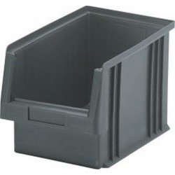 Bacs à bec, empilables, en polypropylène incassable, Taille : 2A, Dimensions 330/297 x 213 x 200 mm, Couleur rouge