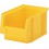 Bacs à bec, empilables, en polypropylène incassable, Taille : 3, Dimensions 230/205 x 150 x 125 mm, Couleur jaune