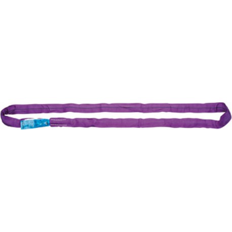 Elingue ronde à gaine double, Taille : 6 m, Long. utile 3,0 m, Capacité max. directe 1000 kg, Larg. : d'élingue environ : 35-38 mm, Couleur : violet