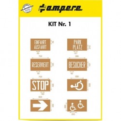 Ensemble de pochoirs KIT Nr. 1