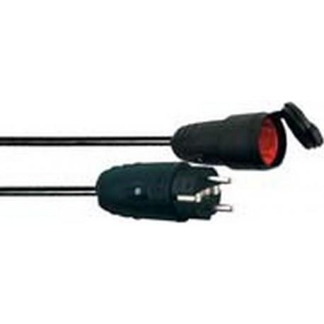 Câble de rallonge, Type de câble : H05 RR-F 3G1,5, Long. de câble 25 m, Qualité du câble Caoutchouc