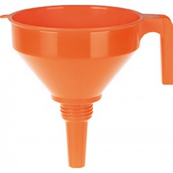Petit entonnoir en plastique avec bord haut et filtre échangeable, Volume : 1,2 l, Ø 160 mm
