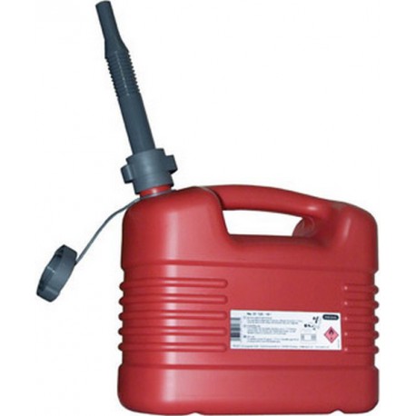 Bidon d'essence en matière synthétique, Volume : 10 l, Dimensions 329 x 195 x 319 mm, Poids à vide 820 g