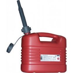 Bidon d'essence en matière synthétique, Volume : 20 l, Dimensions 385 x 229 x 410 mm, Poids à vide 1270 g