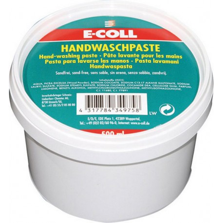 Pâte lavante pour les mains pot 500ml E-COLL 1 PCS
