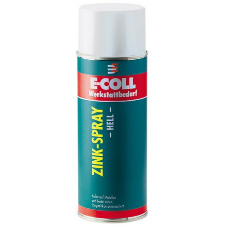 Spray de zinc clair, Modèle : Aérosol de 400 ml, Couleur gris argenté