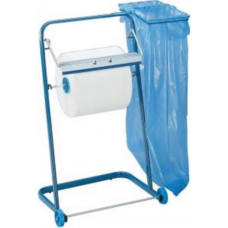 Support à roulettes rouleau de nettoyage, Dimensions : 90 x 50 x 44 cm