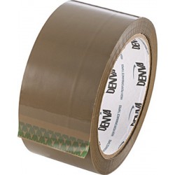Bande d'emballage F29 polypropylène avec colle acrylate 50mmx66m chamois 1 rouleau
