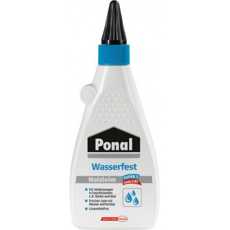 Colle à bois Ponal résistante à l'eau, Modèle : Flacon de 225 g, Type PN18S