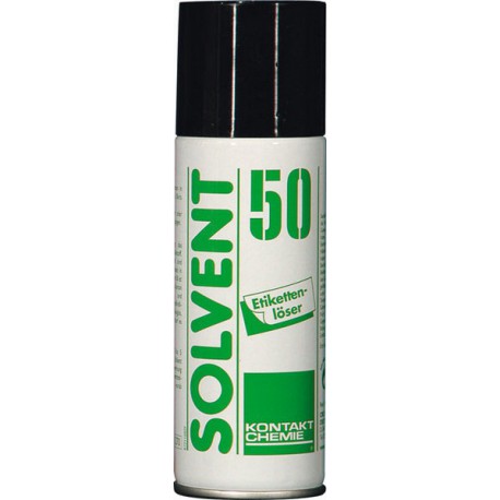 Produit pour enlever les étiquettes SOLVENT 50, Modèle : Aérosol de 200 ml (Par 12)